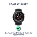 kwmobile Uhrenarmband für OnePlus Watch 3 / 2 / 2R / Oppo Watch X2 Fitnesstracker Band Set Ersatzarmband Smartwatch