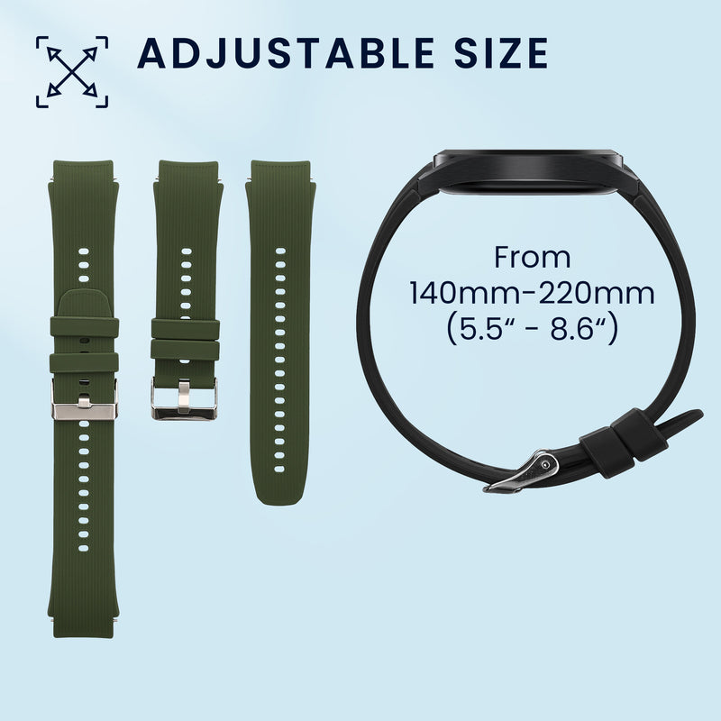 kwmobile Uhrenarmband für OnePlus Watch 3 / 2 / 2R / Oppo Watch X2 Fitnesstracker Band Set Ersatzarmband Smartwatch