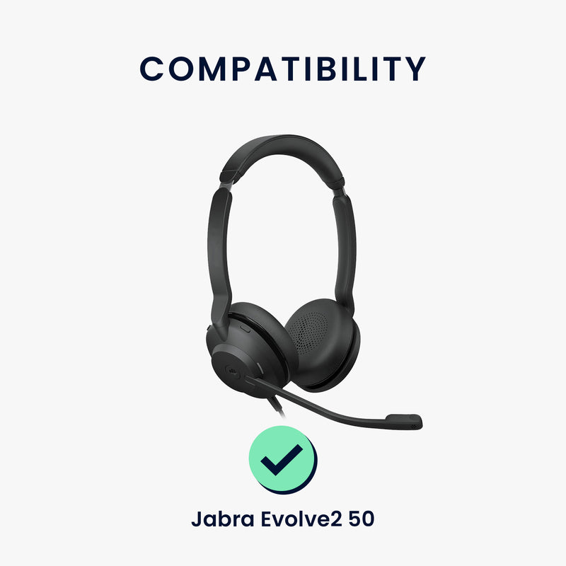 kwmobile Ohr Polster für Jabra Evolve 2 50 Ohrpolster Ersatz Ohrpolster Kopfhörer Ersatzteile Kopfhörer Ersatzpolster für Over Ear Headphones