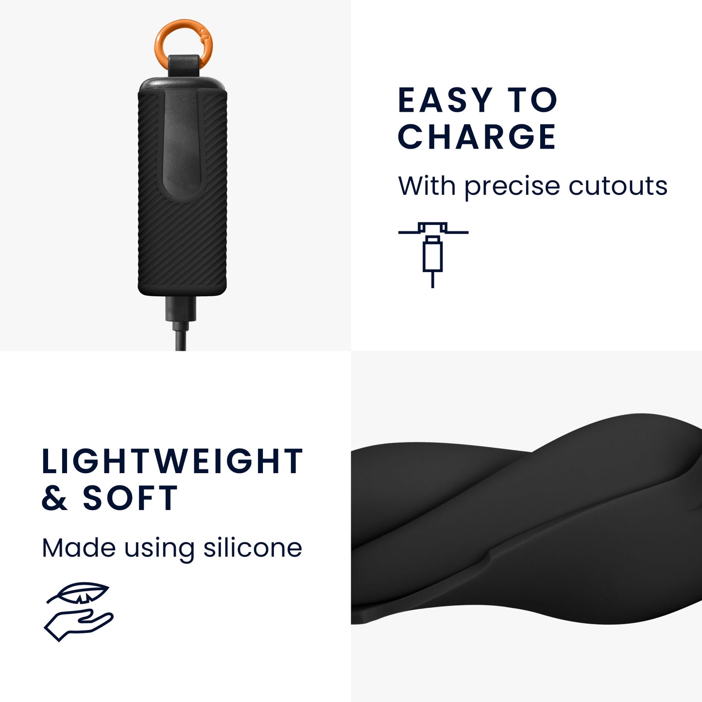 kwmobile Hülle kompatibel mit Skullcandy Dime Evo Hülle - Kopfhörer Case - Schutzhülle