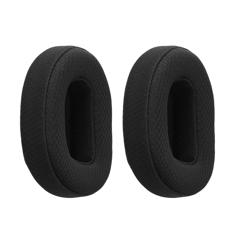 kwmobile 2x Mesh Polyester Ohr Polster für TurtleBeach Stealth 600 Gen 2 / Gen 3 Ohrpolster - Ersatz Ohrpolster - Kopfhörer Ersatzteile - Kopfhörer Ersatzpolster für Over Ear Headphones Schwarz  