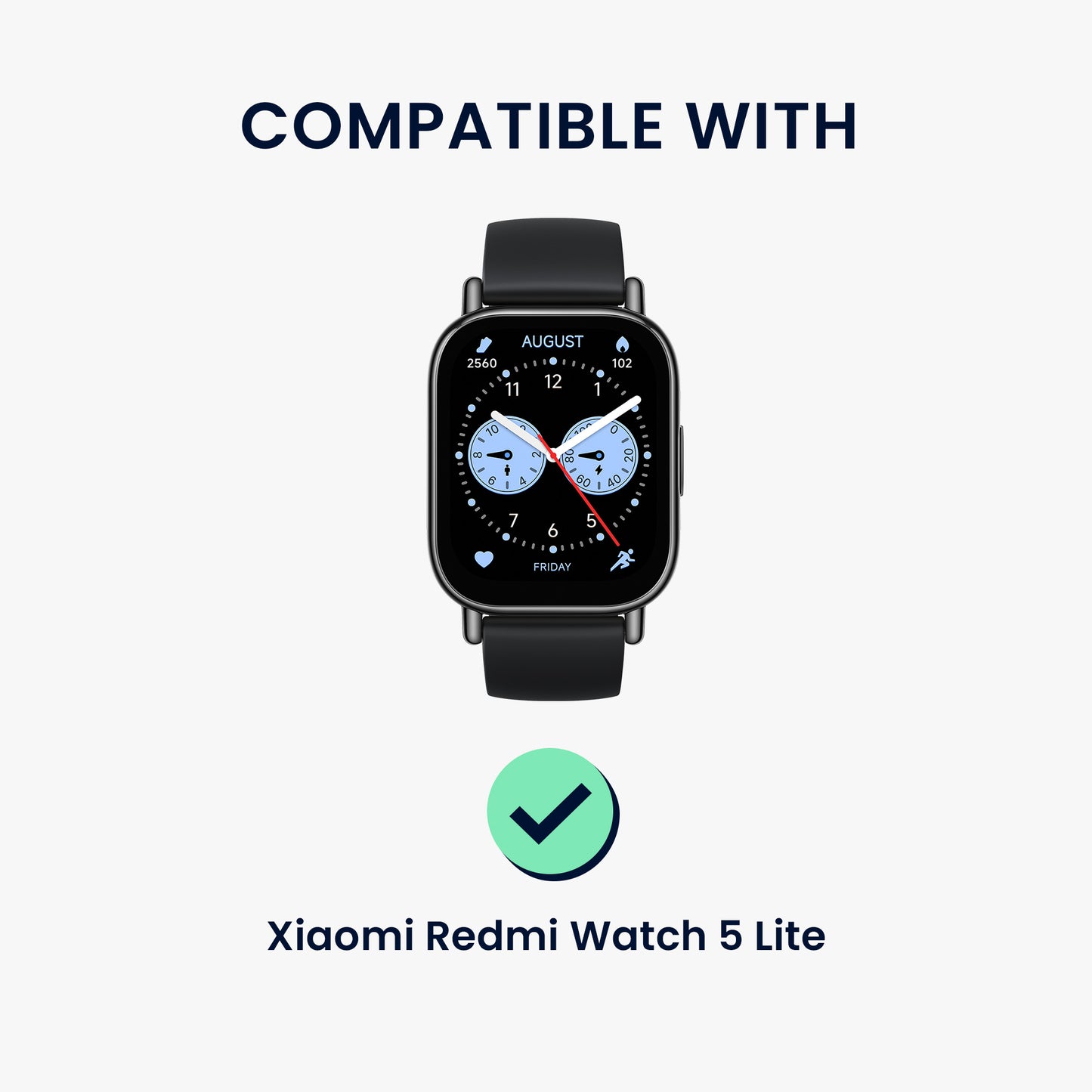 kwmobile Schutzhülle kompatibel mit Xiaomi Redmi Watch 5 Lite Hülle Fitness Tracker Case Soft Smartwatch Case