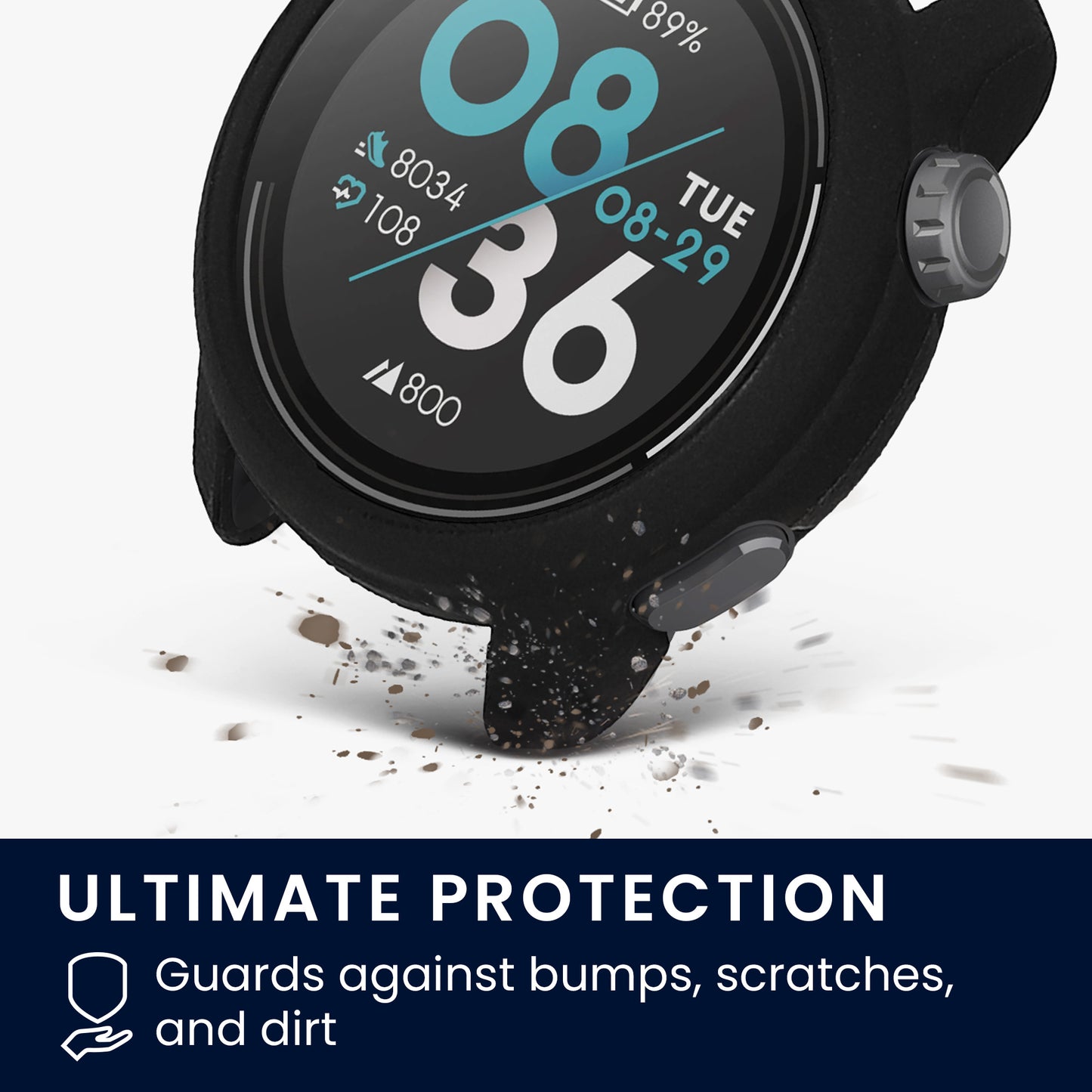 kwmobile Schutzhülle kompatibel mit COROS PACE 3 Hülle - Fitness Tracker Case - Soft Smartwatch Case