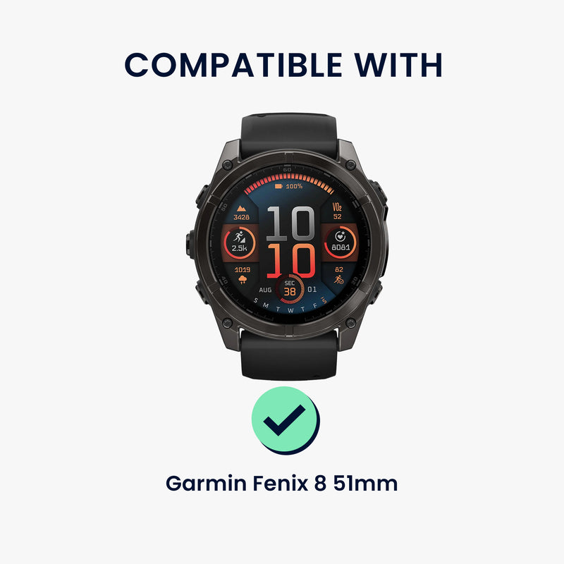 kwmobile Schutzhülle kompatibel mit Garmin Fenix 8 51mm Hülle - Fitness Tracker Case aus Soft Smartwatch Case