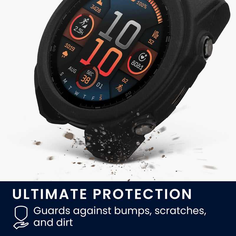 kwmobile Schutzhülle kompatibel mit Garmin Fenix 8 51mm Hülle - Fitness Tracker Case aus Soft Smartwatch Case