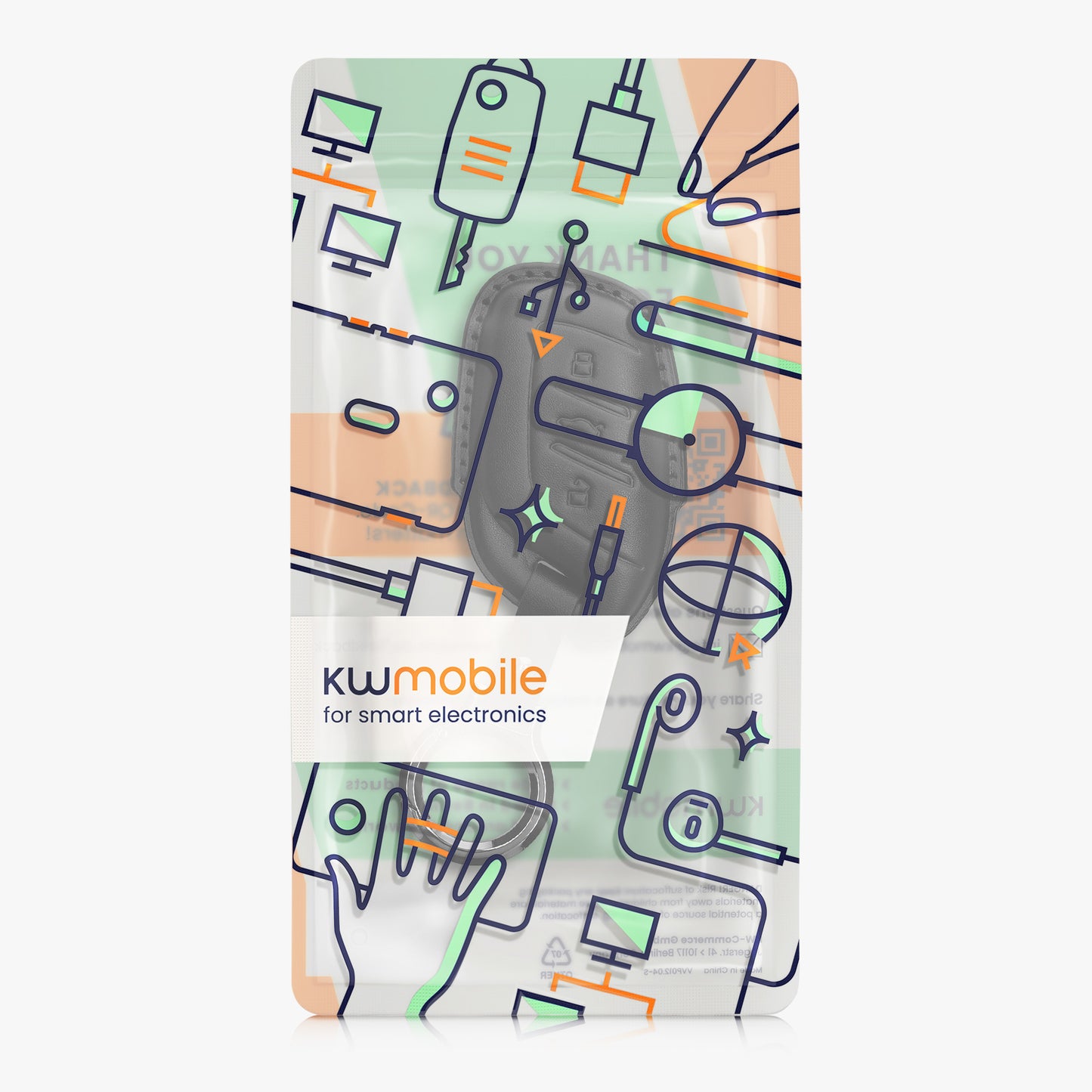 kwmobile Premium Autoschlüssel Schutzhülle kompatibel mit MG 3-Tasten ZS MG4 MG5 MG6 Hülle - Schlüssel Tasche