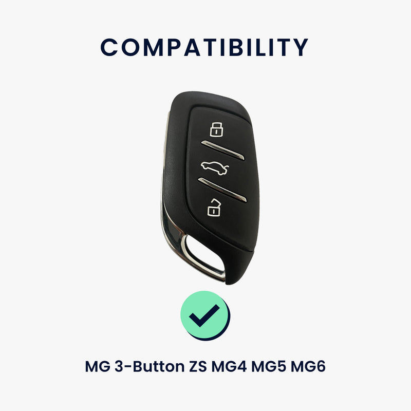 kwmobile Premium Autoschlüssel Schutzhülle kompatibel mit MG 3-Tasten ZS MG4 MG5 MG6 Hülle - Schlüssel Tasche