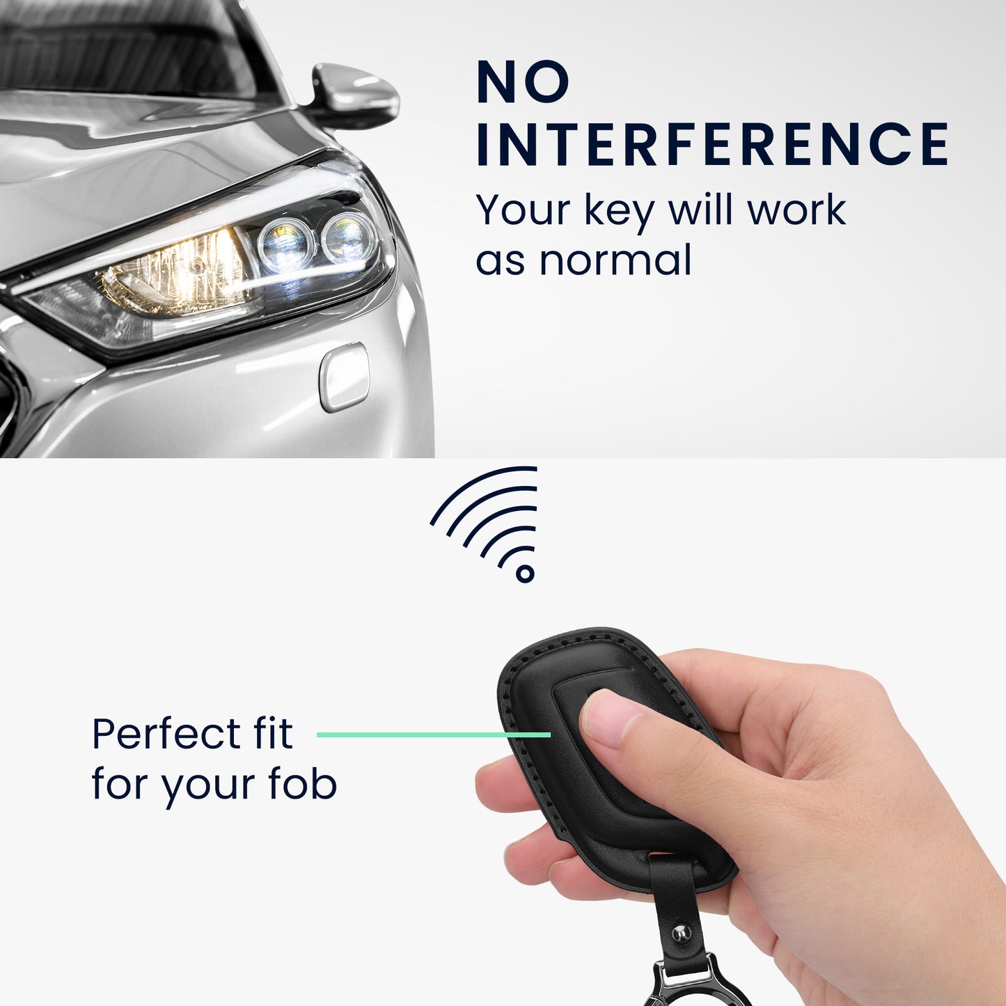 kwmobile Premium Autoschlüssel Schutzhülle kompatibel mit MG 3-Tasten ZS MG4 MG5 MG6 Hülle - Schlüssel Tasche