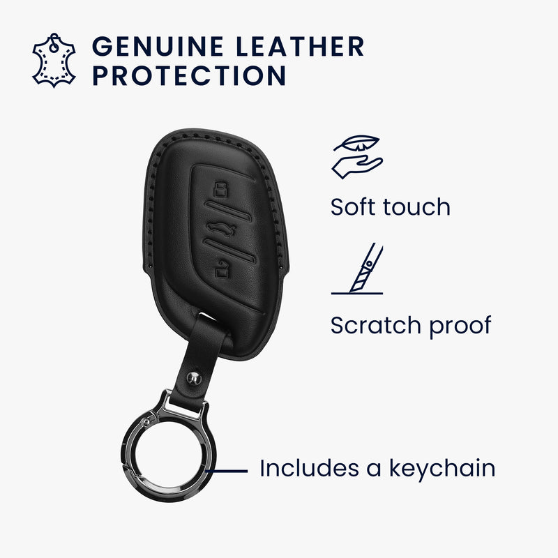 kwmobile Premium Autoschlüssel Schutzhülle kompatibel mit MG 3-Tasten ZS MG4 MG5 MG6 Hülle - Schlüssel Tasche