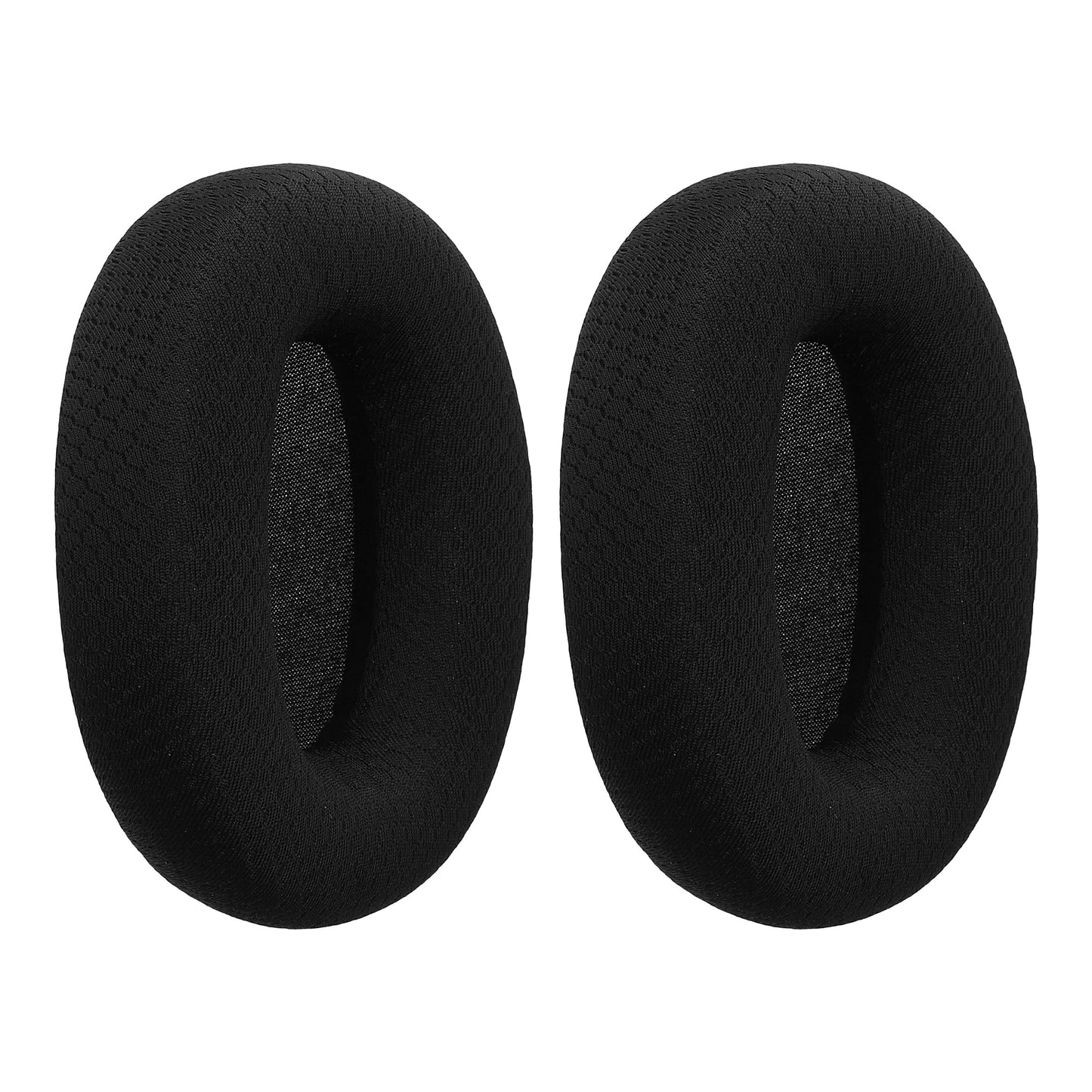kwmobile 2x Mesh Polyester Ohr Polster für Skullcandy Crusher ANC 2 Ohrpolster - Ersatz Ohrpolster - Kopfhörer Ersatzteile - Kopfhörer Ersatzpolster für Over Ear Headphones Schwarz  