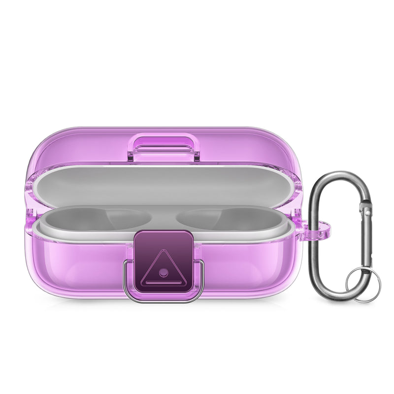 kwmobile Hülle für Sony WF-C510 Case - TPU Silikon Schutzhülle - Kopfhörer Cover - Transparent Violett matt Transparent  [dsg02]