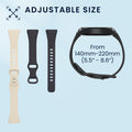 kwmobile Uhrenarmband für Fitbit Charge 6 / Charge 5 Armband Fitnesstracker Band Set Ersatzarmband Smartwatch