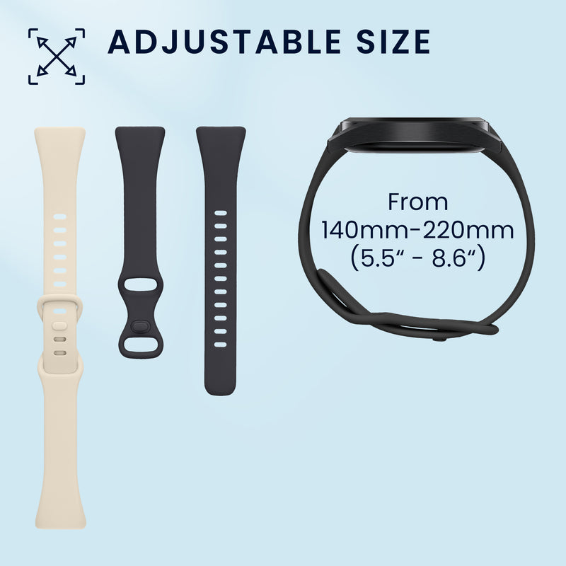 kwmobile Uhrenarmband für Fitbit Charge 6 / Charge 5 Armband Fitnesstracker Band Set Ersatzarmband Smartwatch