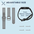 kwmobile Uhrenarmband für 20mm Amazfit Active 2 / 2 Square / Active Edge / Bip 3 / GTS 3 Armband Fitnesstracker Band Set Ersatzarmband Smartwatch