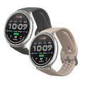 kwmobile Silikon Uhrenarmband für 20mm Amazfit Active 2 / 2 Square / Active Edge / Bip 3 / GTS 3 4 Armband - Ersatzarmband für Fitnesstracker - Wechselarmband Smartwatch - Dunkelgrau Beige Dunkelgrau  [dsg03]