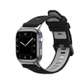 kwmobile Silikon Uhrenarmband für Huawei Watch D2 Armband - Ersatzarmband für Fitnesstracker - Wechselarmband Smartwatch - Schwarz Grau Schwarz  [dsg01]