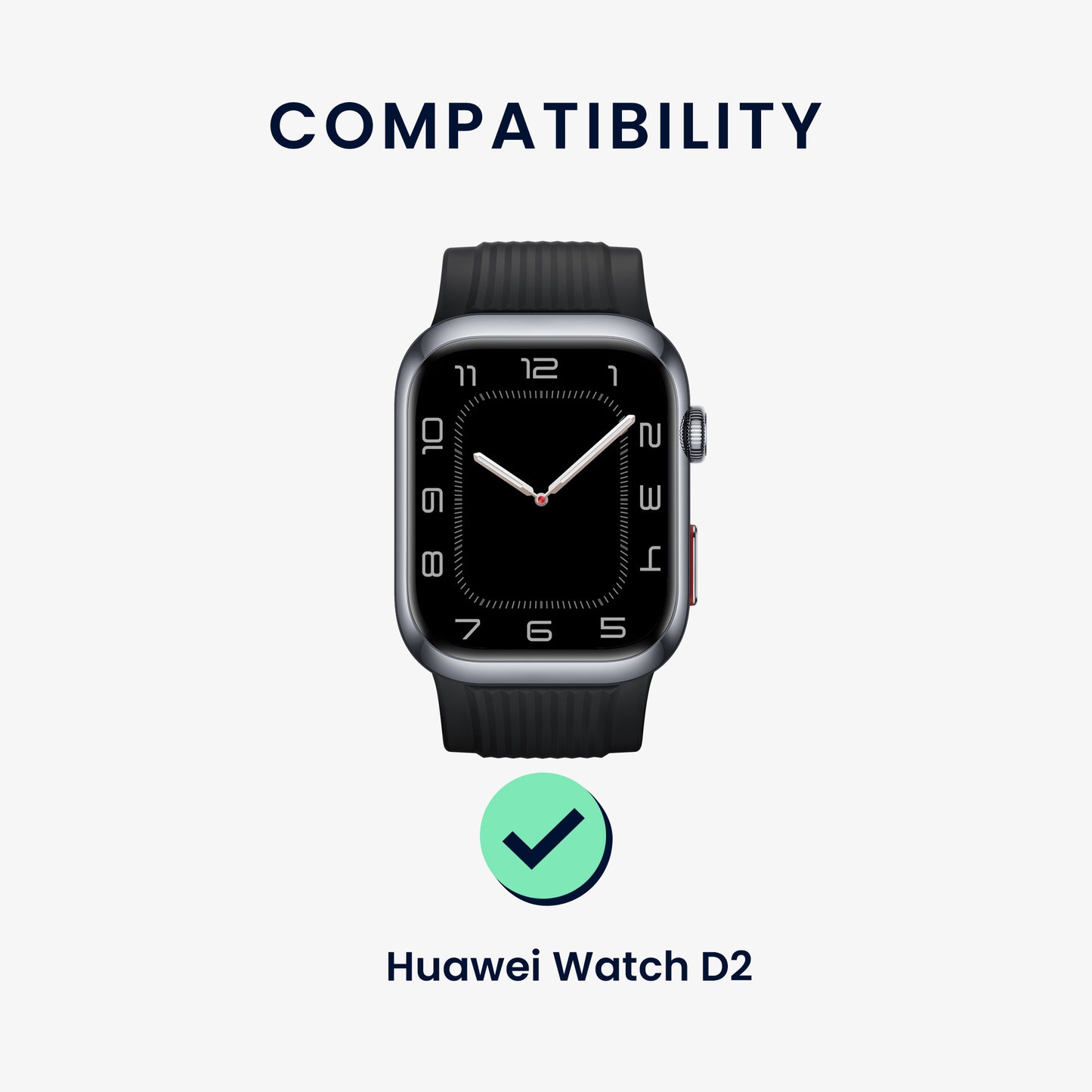 kwmobile Silikon Uhrenarmband für Huawei Watch D2 Armband Ersatzarmband für Fitnesstracker Wechselarmband Smartwatch