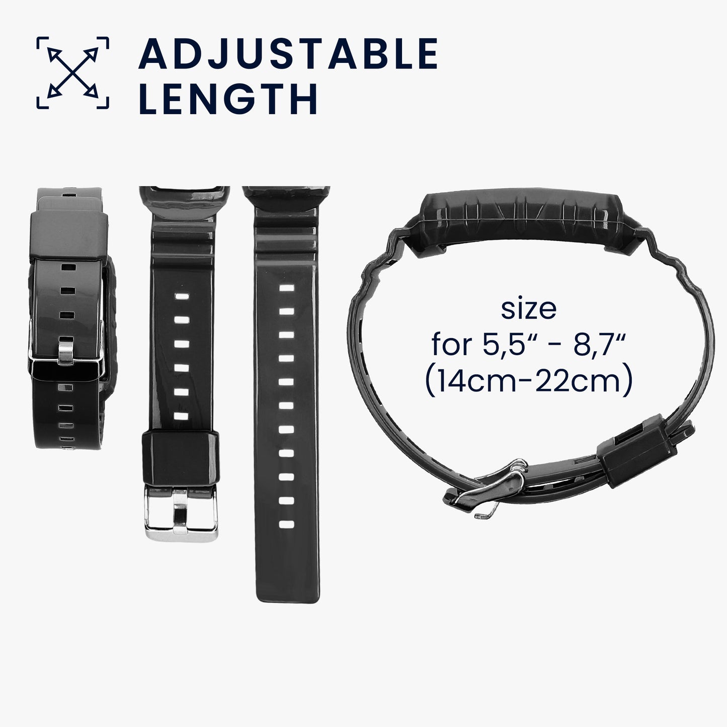 kwmobile Sportarmband kompatibel mit Fitbit Charge 6 / Charge 5 - Armband für Fitnesstracker - mit Schutz Bumper