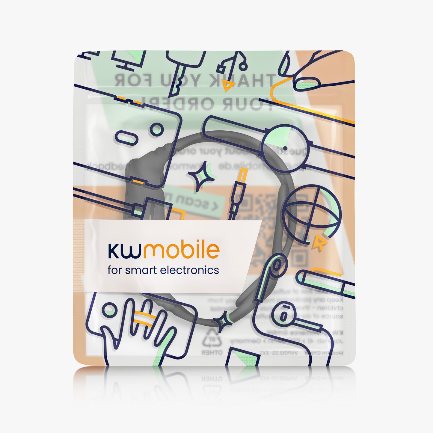 kwmobile Sportarmband kompatibel mit Xiaomi Redmi Watch 3 Active / Redmi Watch 3 Lite - Armband für Fitnesstracker - mit Schutz Bumper