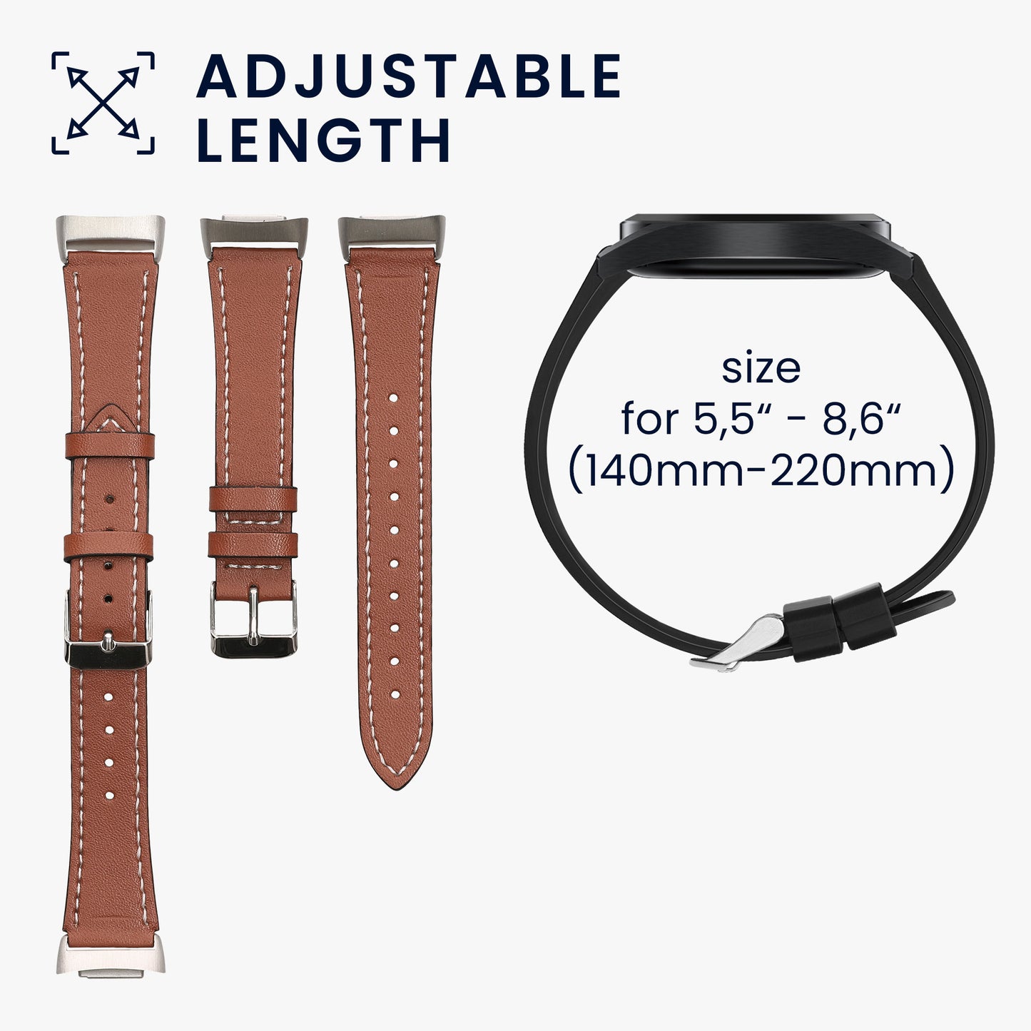 Leder Armband für Fitbit Charge 6 / Charge 5