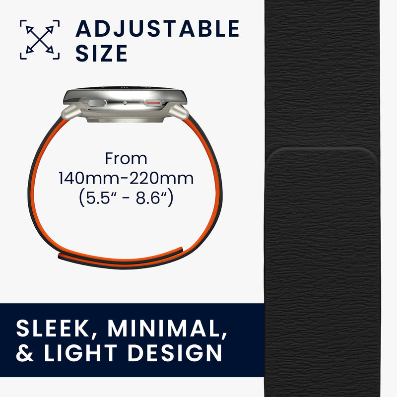 kwmobile Ersatzarmband kompatibel mit 20mm Amazfit Active 2 / 2 Square / Active Edge / Bip 3 / GTS 3 4 Armband - Fitnesstracker Band mit Magnetverschluss