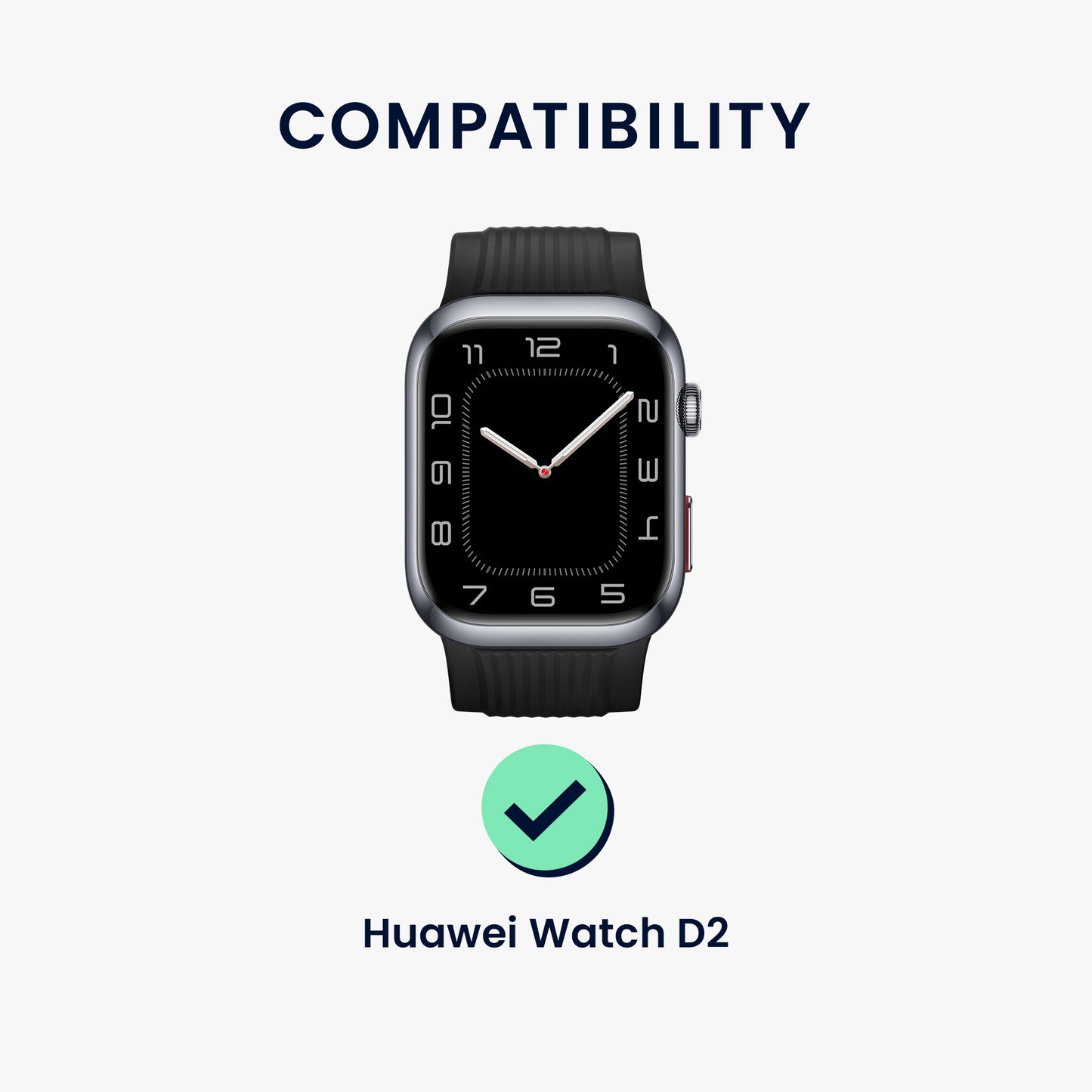 kwmobile Displayschutzfolie kompatibel mit Huawei Watch D2 Folie - Schutzfolie für Fitness Tracker - robuster Displayschutz