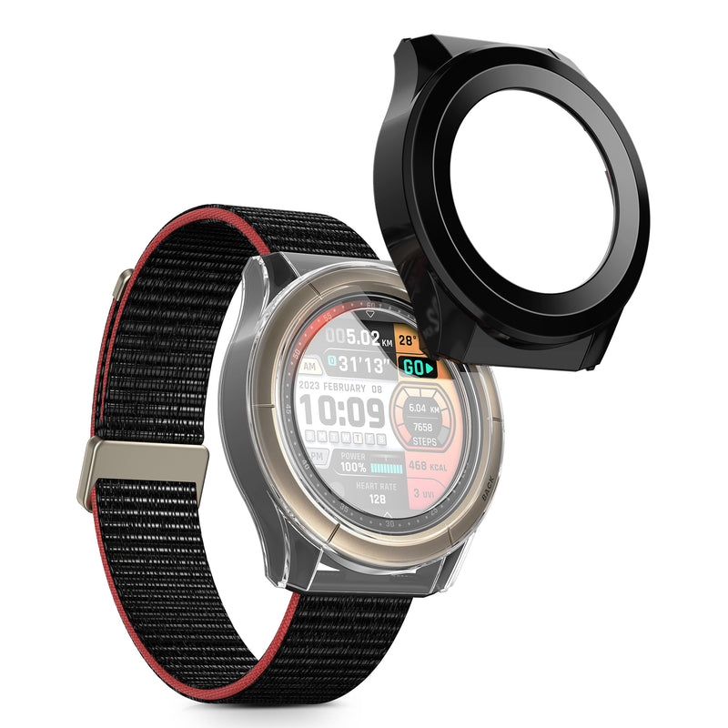 kwmobile Glas Hülle für Amazfit Cheetah / Amazfit Cheetah Pro Schutzhülle Fullbody Fitnesstracker Case Set
