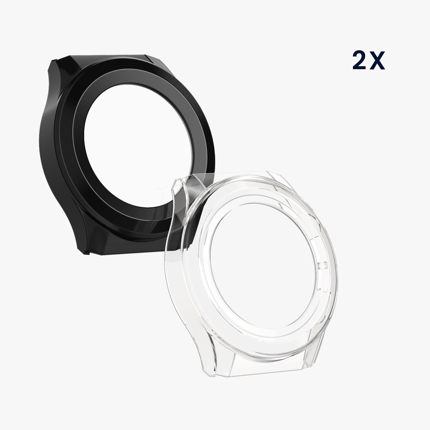 kwmobile Glas Hülle für Amazfit Cheetah / Amazfit Cheetah Pro Schutzhülle Fullbody Fitnesstracker Case Set