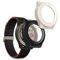 kwmobile 2x Cover kompatibel mit Amazfit Cheetah / Amazfit Cheetah Pro Hülle - Fullbody Fitnesstracker Case Set aus Glas - Schwarz Weiß Schwarz  [dsg02]