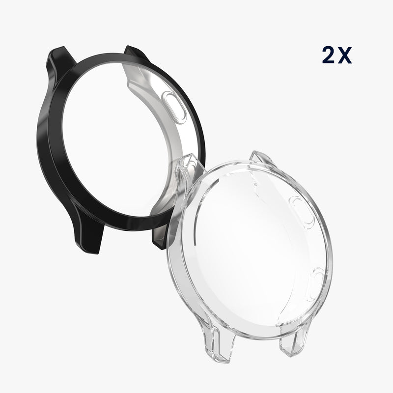 kwmobile Fullbody Display Cover Set für Garmin Venu 2S / vivoactive 4S Schutzhülle