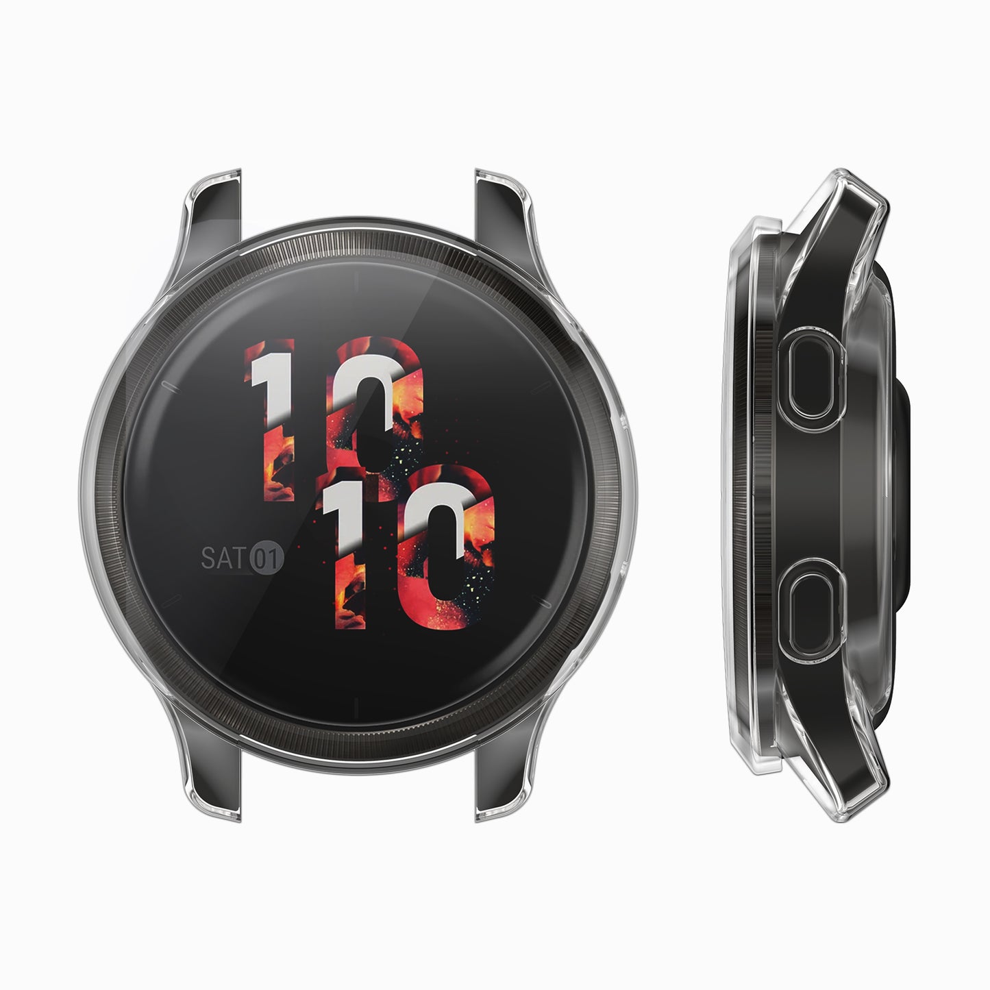 kwmobile Fullbody Display Cover Set für Garmin Venu 2S / vivoactive 4S Schutzhülle
