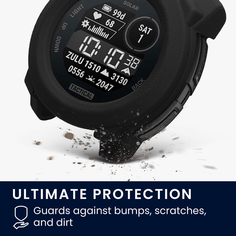 kwmobile Schutzhülle kompatibel mit Garmin Instinct 3 45mm Hülle - Fitness Tracker Case - Soft Smartwatch Case