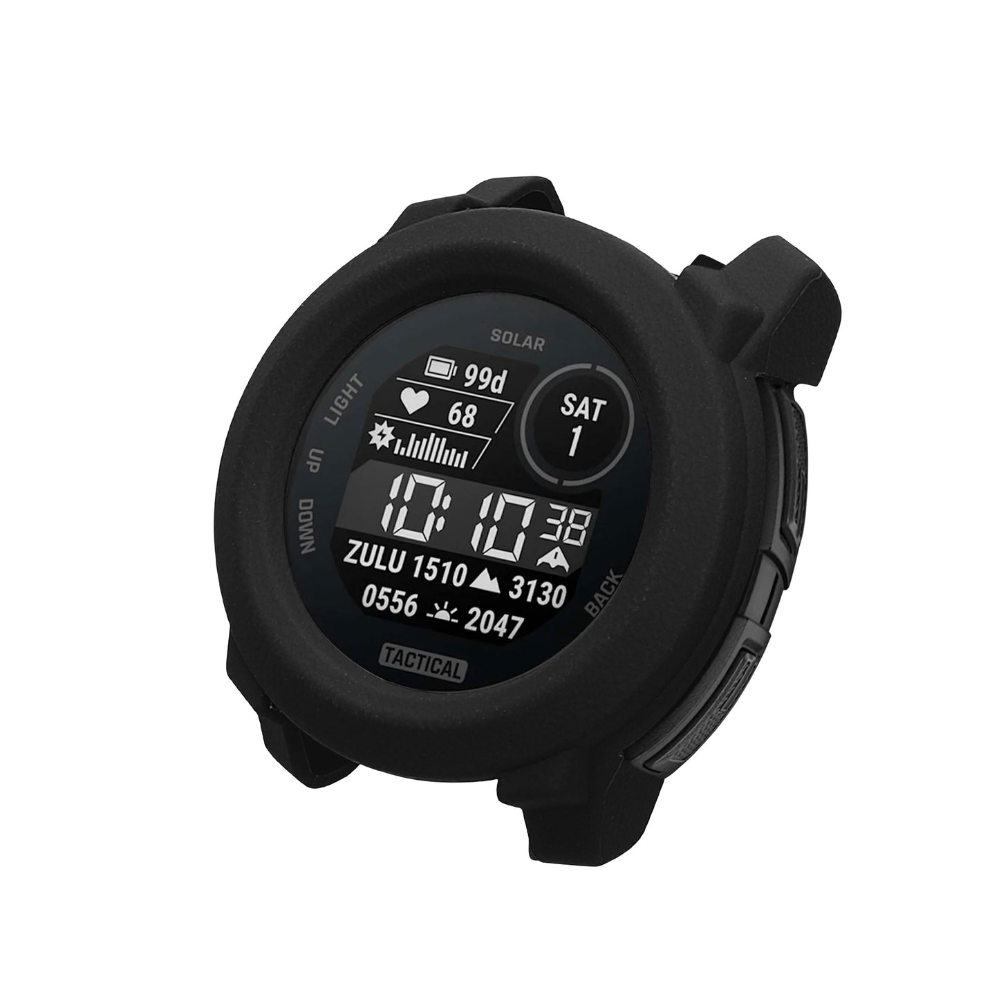 kwmobile Schutzhülle kompatibel mit Garmin Instinct 3 50mm Hülle - Fitness Tracker Case - Soft Smartwatch Case