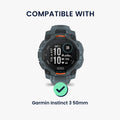 kwmobile Schutzhülle kompatibel mit Garmin Instinct 3 50mm Hülle - Fitness Tracker Case - Soft Smartwatch Case