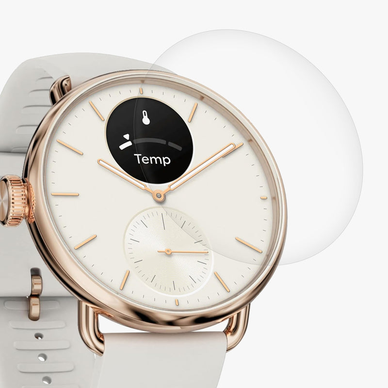 kwmobile Displayschutzfolie kompatibel mit Withings Scanwatch 2 38mm Schutzfolie für Fitness Tracker Displayschutz
