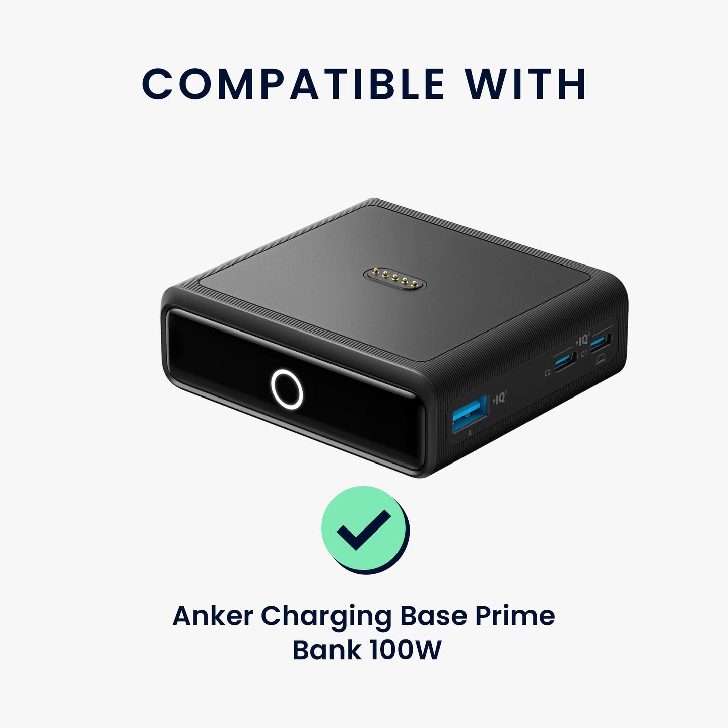kwmobile Hülle für Anker Charging Base Prime Bank 100W Case - Powerbank Hülle für unterwegs - Tasche für Power Bank