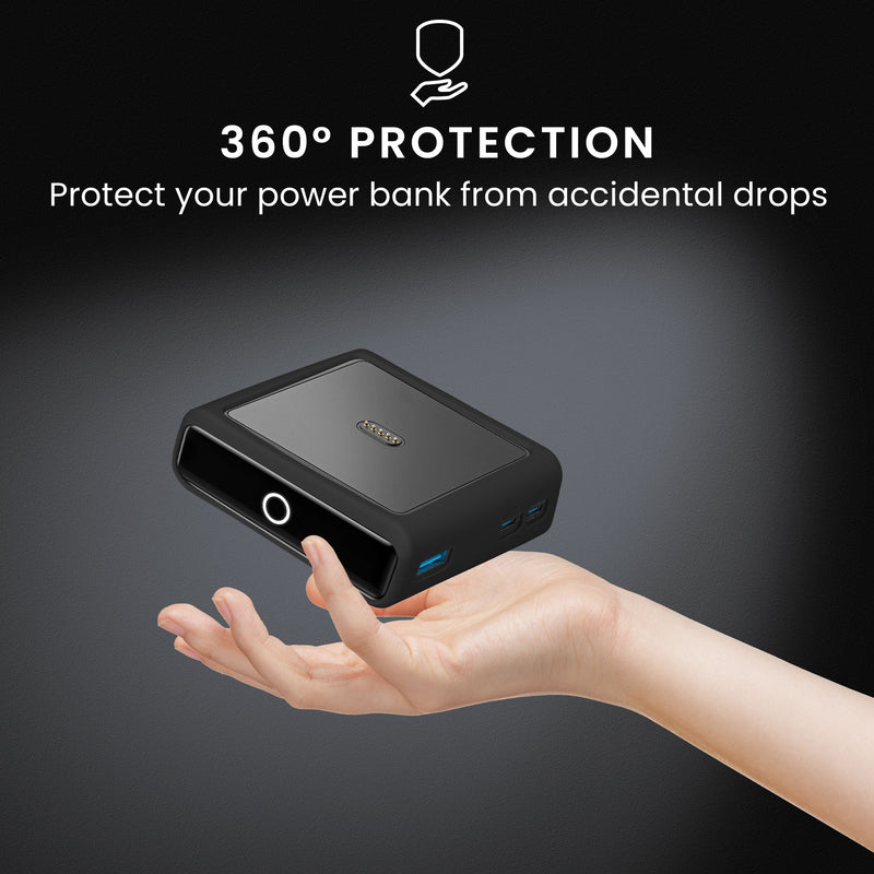 kwmobile Hülle für Anker Charging Base Prime Bank 100W Case - Powerbank Hülle für unterwegs - Tasche für Power Bank