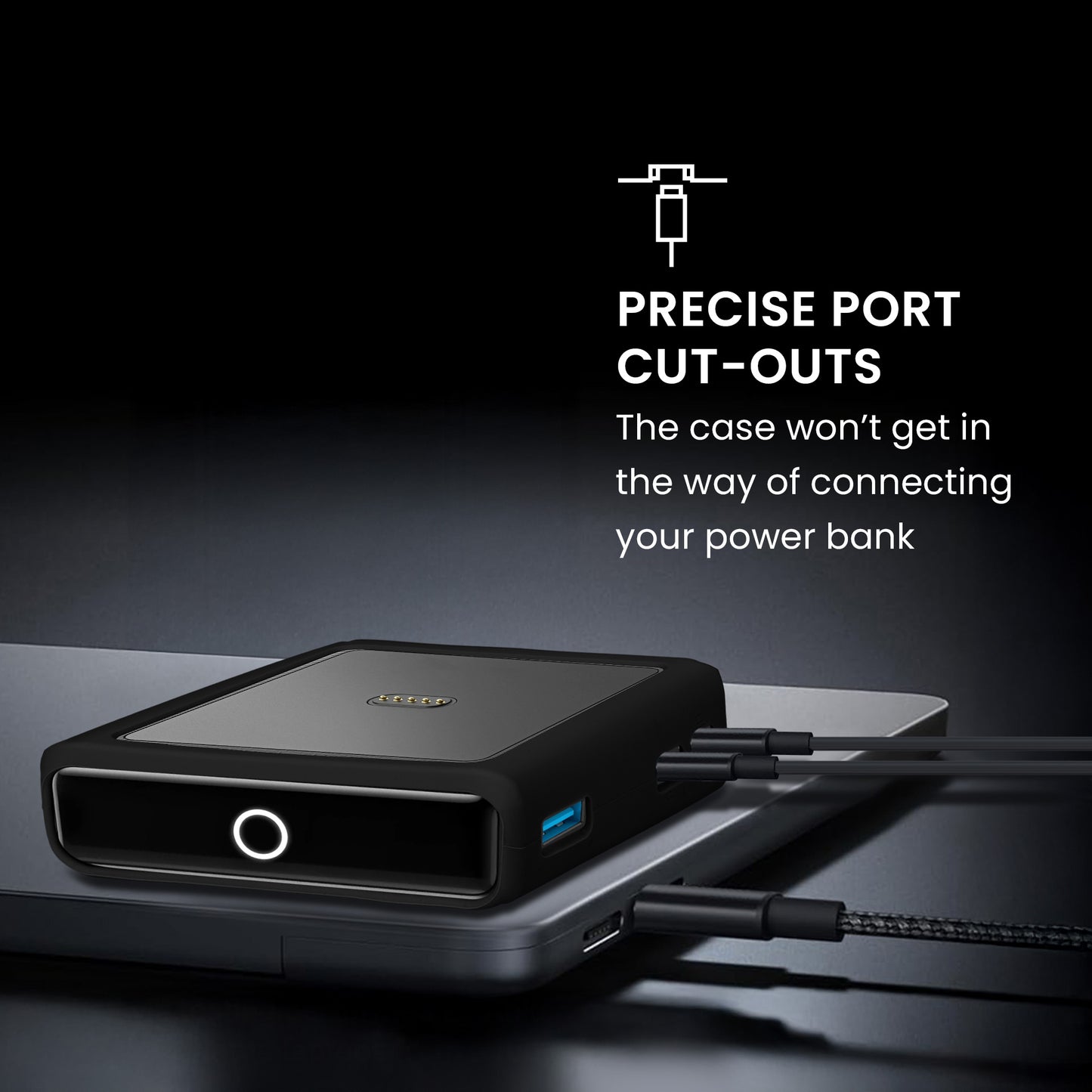 kwmobile Hülle für Anker Charging Base Prime Bank 100W Case - Powerbank Hülle für unterwegs - Tasche für Power Bank