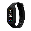 kwmobile Sportarmband kompatibel mit Xiaomi Smart Band 10 / Smart Band 9 / 8 7 6 5 4 3 - Armband TPU Silikon für Fitnesstracker - mit Schutz Bumper Schwarz Schwarz  