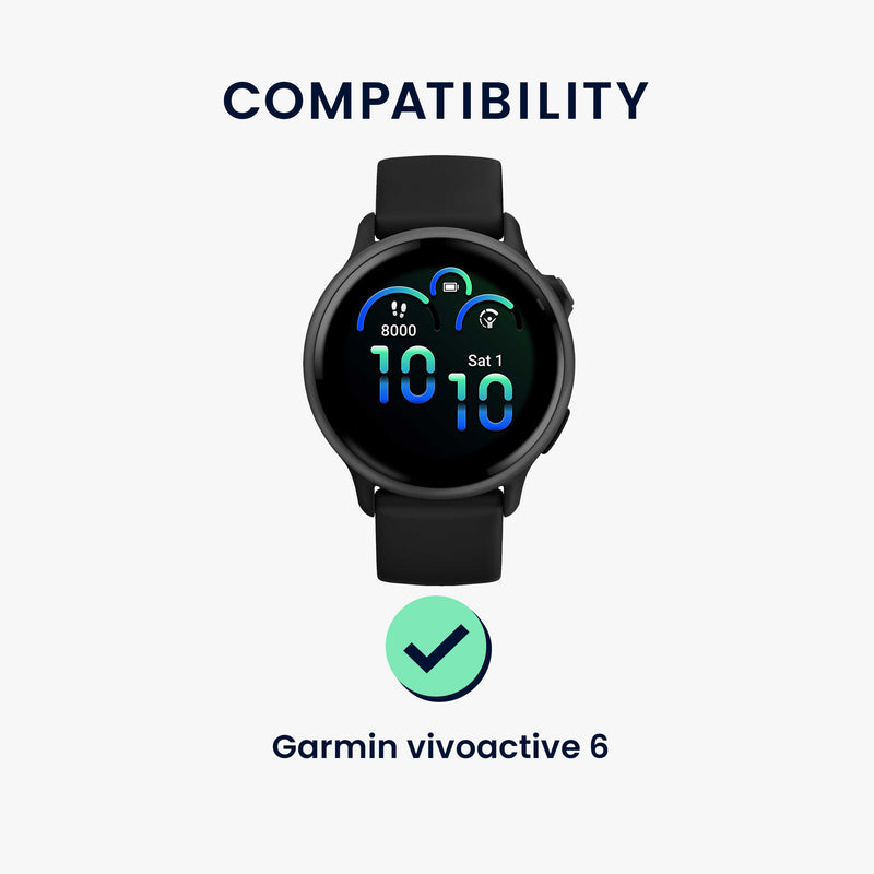 kwmobile Displayschutzfolie kompatibel mit Garmin vivoactive 6 Folie Schutzfolie für Fitness Tracker robuster Displayschutz