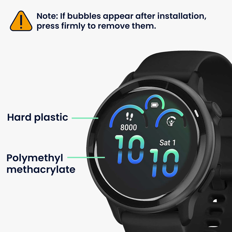 kwmobile Displayschutzfolie kompatibel mit Garmin vivoactive 6 Folie Schutzfolie für Fitness Tracker robuster Displayschutz