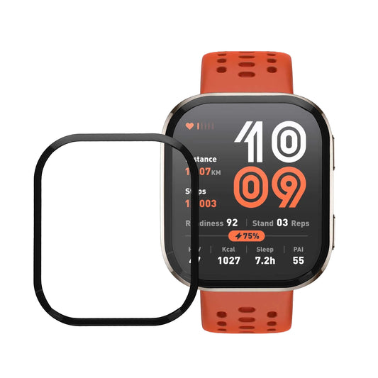 kwmobile 2x Transparente Displayschutzfolie kompatibel mit Amazfit Bip 6 Folie - Schutzfolie für Fitness Tracker - robuster Displayschutz Transparent  