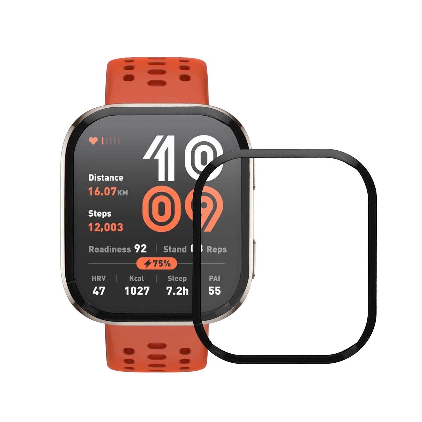 kwmobile Displayschutzfolie kompatibel mit Amazfit Bip 6 Folie Schutzfolie für Fitness Tracker robuster Displayschutz