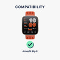 kwmobile Displayschutzfolie kompatibel mit Amazfit Bip 6 Folie Schutzfolie für Fitness Tracker robuster Displayschutz