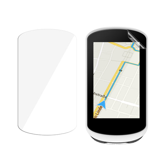 kwmobile 2x Fahrrad GPS Schutzfolie kompatibel mit Garmin Edge Explore Folie - Set Displayschutzfolie für Bike GPS Computer - transparenter Displayschutz aus PMMA Transparent  