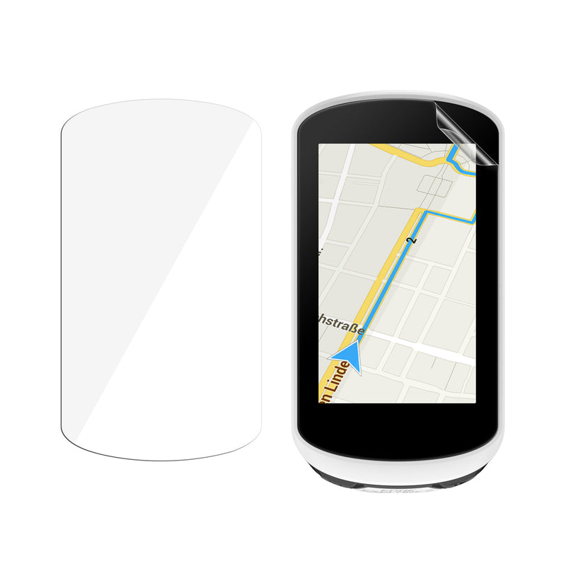 kwmobile 2x Fahrrad GPS Schutzfolie kompatibel mit Garmin Edge Explore Folie - Set Displayschutzfolie für Bike GPS Computer - transparenter Displayschutz aus PMMA Transparent  