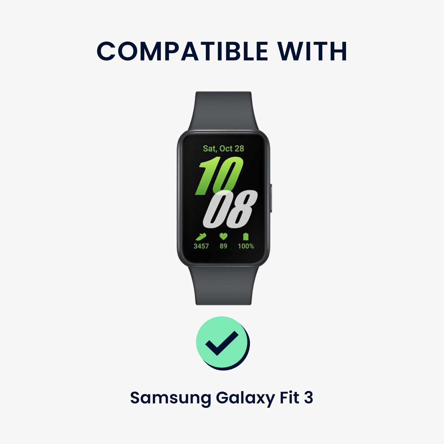 kwmobile USB Ladegerät kompatibel mit Samsung Galaxy Fit 3 / Honor Watch Fit / Oppo Band 2 / Keep B4 - USB Kabel Charger Stand - Smart Watch Ladestation - Ladekabel mit Standfunktion
