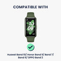 kwmobile USB Ladegerät kompatibel mit Huawei Band 10 / Honor Band 9 / Band 7 / Band 6 / OPPO Band 2 - USB Kabel Charger Stand - Smart Watch Ladestation - Ladekabel mit Standfunktion