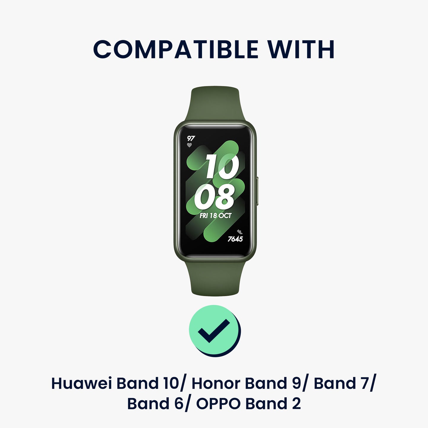 kwmobile USB Ladegerät kompatibel mit Huawei Band 10 / Honor Band 9 / Band 7 / Band 6 / OPPO Band 2 - USB Kabel Charger Stand - Smart Watch Ladestation - Ladekabel mit Standfunktion