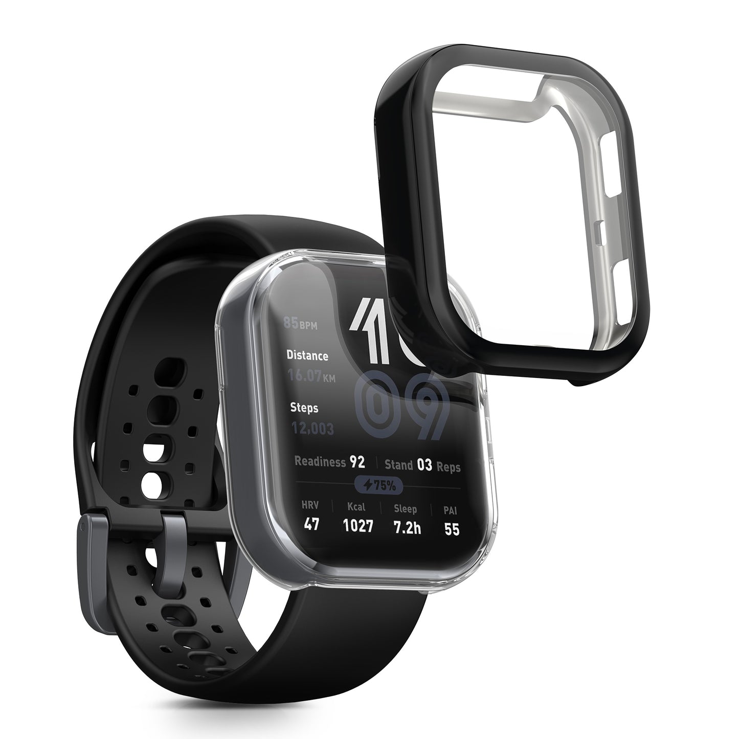 kwmobile Schutzhülle für Amazfit Bip 6 Fullbody Display Cover Set